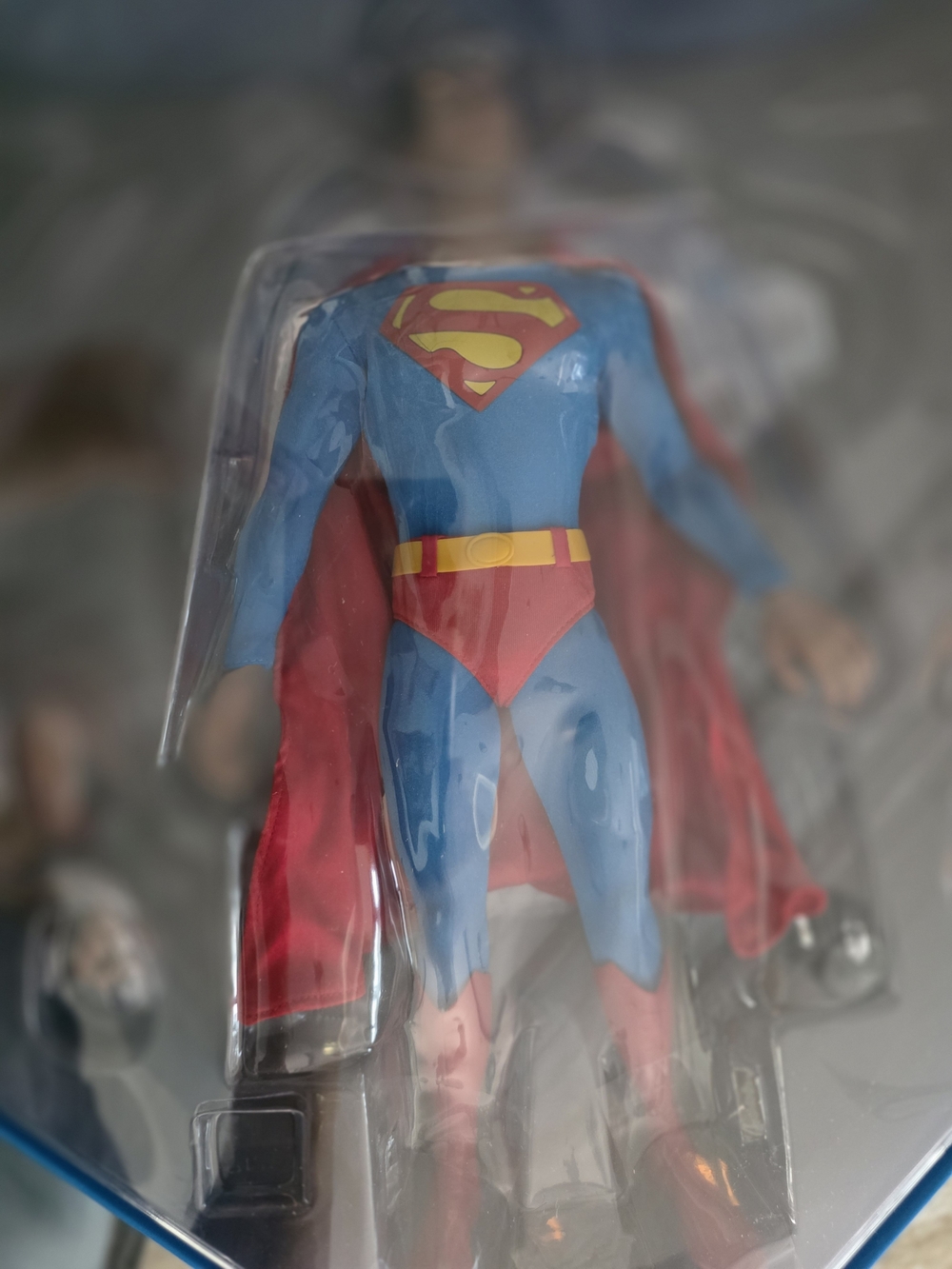 Superman Action Figure - Blue & Red Collectible In Memory Of Christpher Reeves.